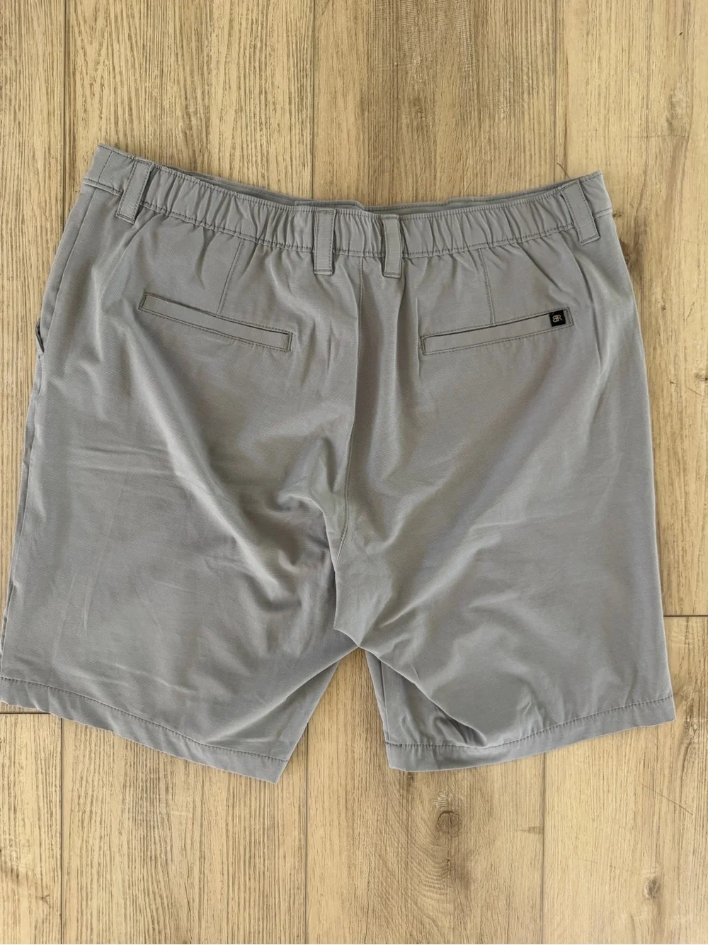 Banana Republic Light Gray Flat Front Chino Shorts